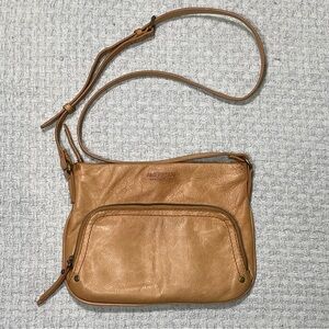 American Heritage Tan Leather Crossbody Bag